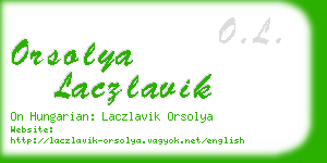 orsolya laczlavik business card